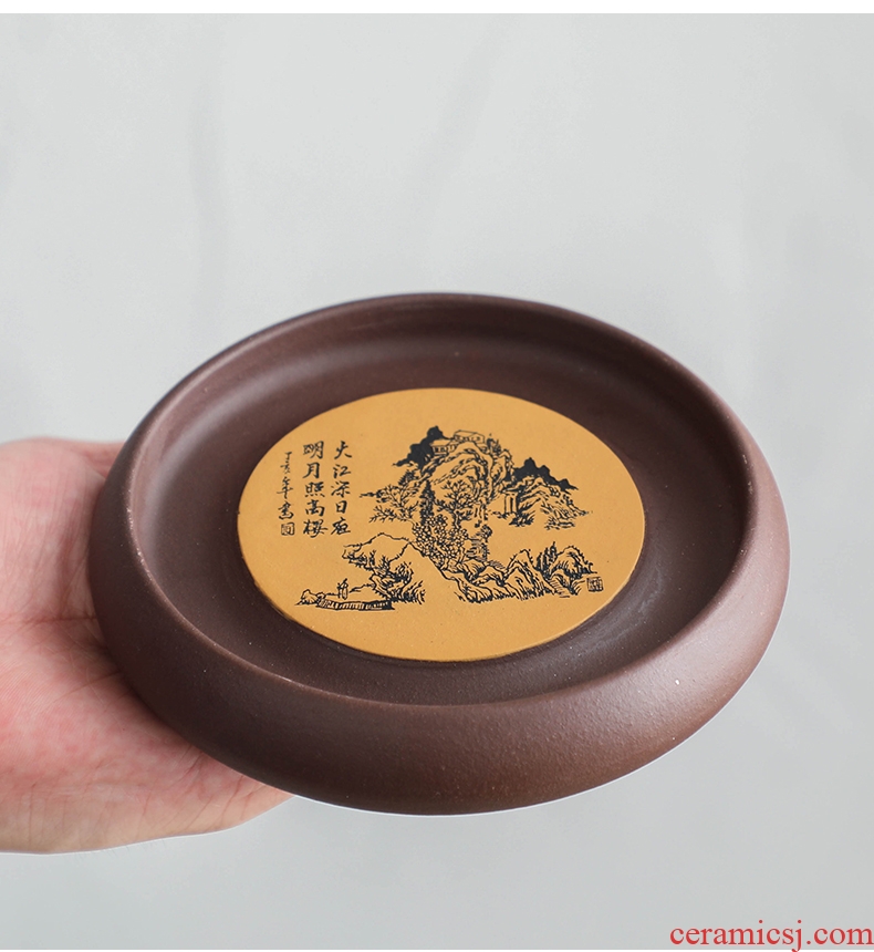 Bo yiu yixing are recommended on household ceramics kung fu tea accessories small dry bubble a pot mat pot saucer tray