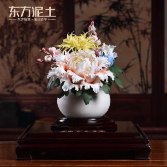 Oriental Chinese style household soil sitting room porch place ceramic sculpture art/very beautiful decoration arts and crafts