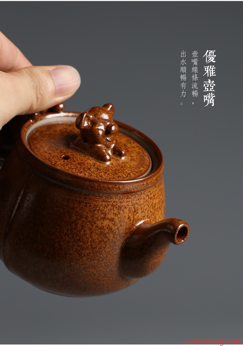 Are good source of filter teapot kung fu tea tea teapot Japanese ceramics coarse pottery home little teapot tea ceremony