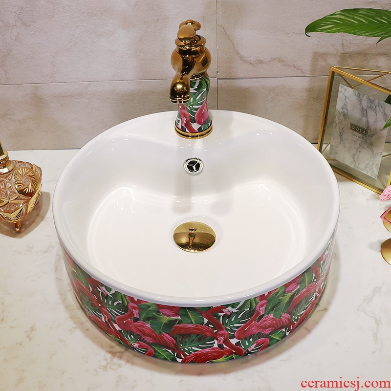 M beautiful stage basin ceramic lavabo single household toilet stage basin ceramic lavatory basin