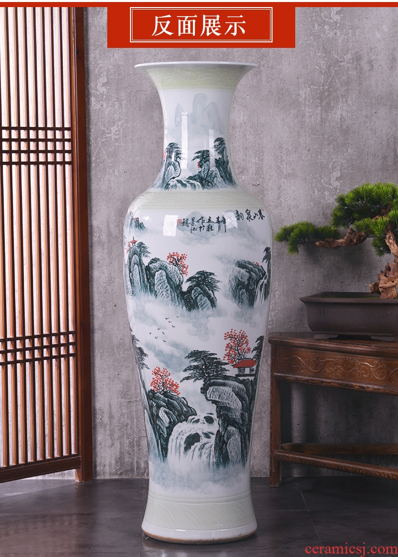 Jingdezhen ceramics of large vases, new Chinese style villa hotel hall opening custom office decoration