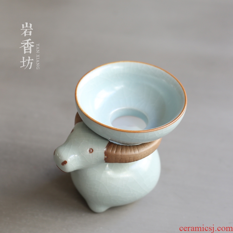 YanXiang fang your kiln lovely pig hot ceramic tea filters) filter tea accessories