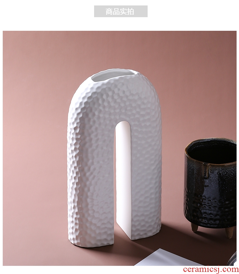 BEST creative ceramic vase WEST arch soft light decoration luxury furnishing articles sitting room put vase is mock up room