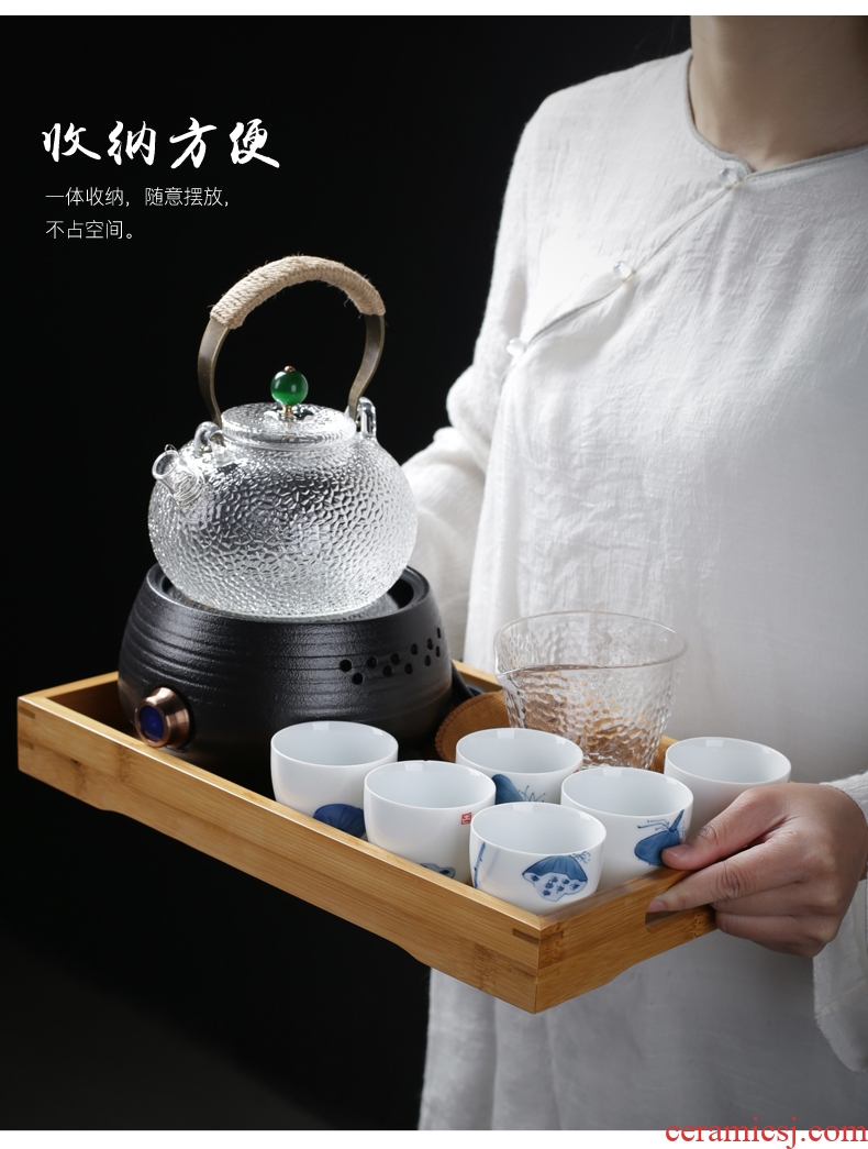 Is good source Japanese cooking ware ceramic electric TaoLu heat-resistant glass tea kettle black tea scented tea tea set the teapot