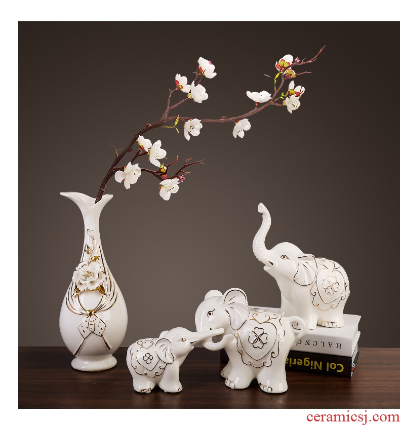 Elephant furnishing articles home decoration TV ark porch ark ceramics handicraft gift wedding present practical girlfriends