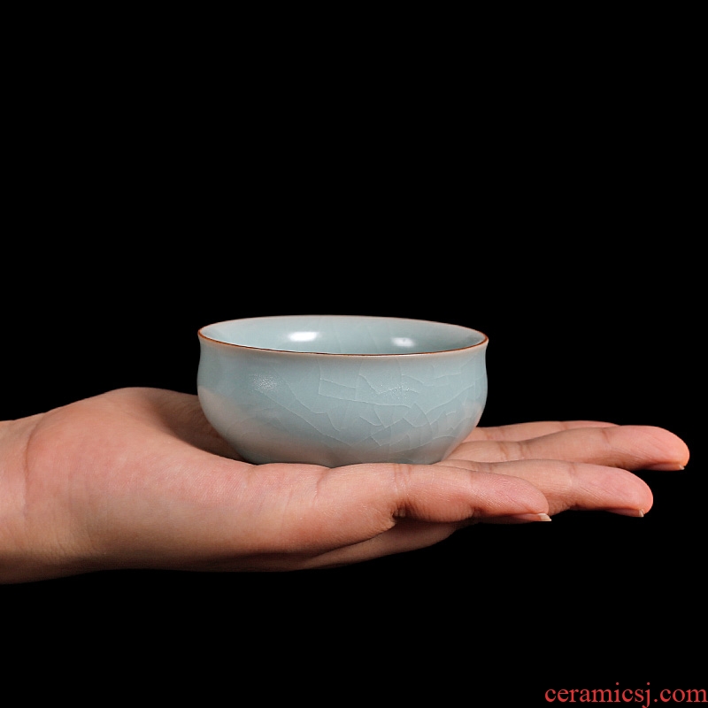 Tea seed your kiln ceramic cups manual master cup single cup fish bowl tea cup can keep open piece of tea light cup