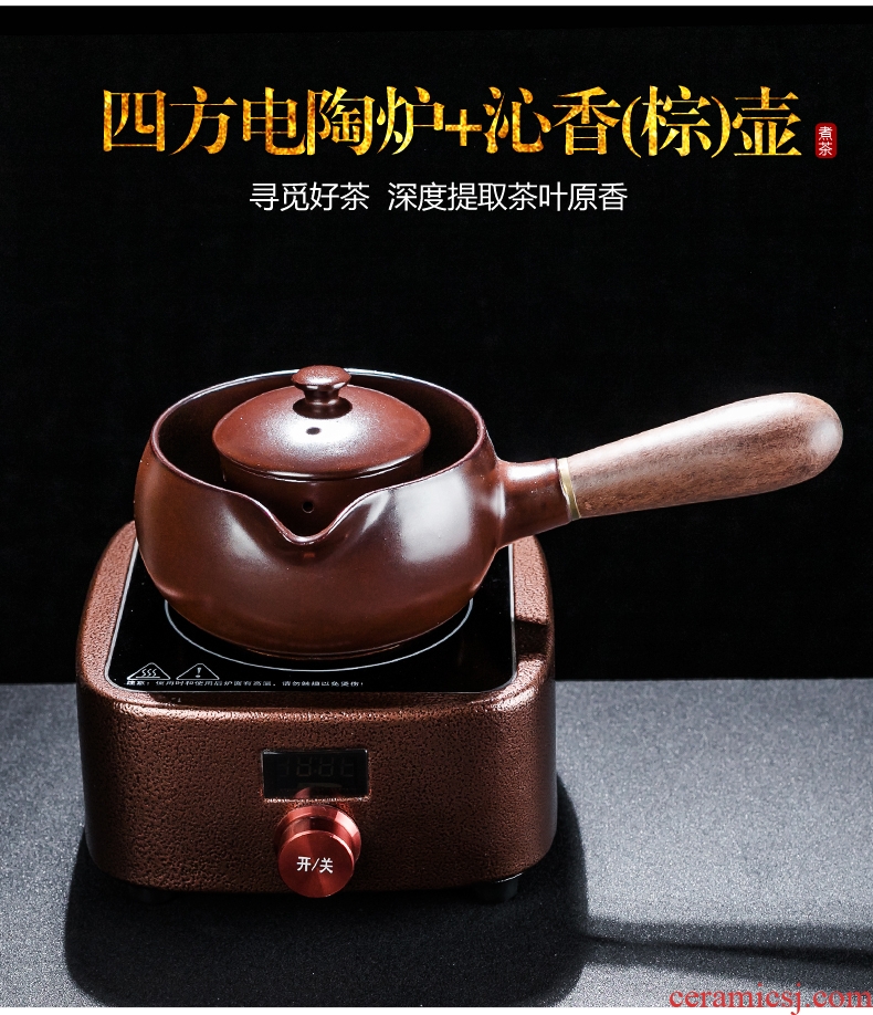 Bin, ceramic boiling tea ware black tea kettle side spend pot of Japanese teapot household electric heating electric TaoLu the teapot