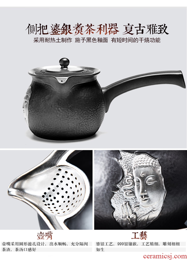 It still fang ceramic tea stove cooking the boiling pot of tea, the electric TaoLu home side pot suit black tea pu-erh tea