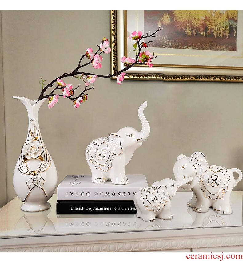 Elephant furnishing articles home decoration TV ark porch ark ceramics handicraft gift wedding present practical girlfriends