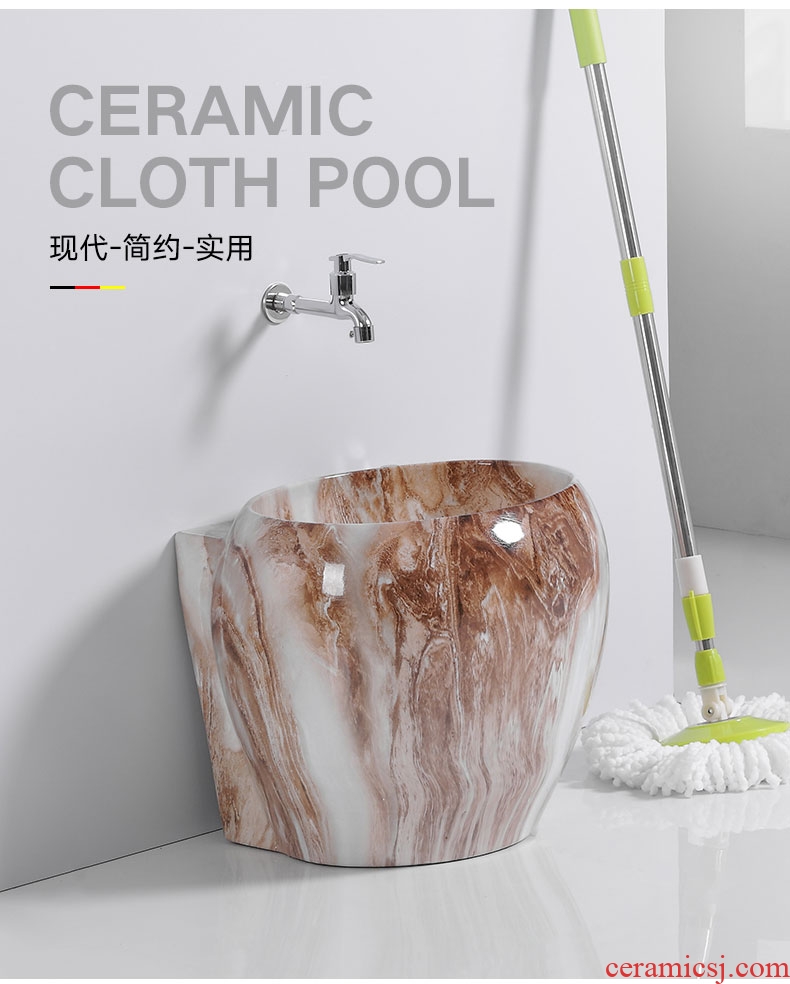 Marble basin of mini mop mop pool ceramic toilet topaz pool floor mop pool mop pool under the small pool