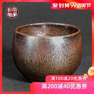 Chrysanthemum patterns tea oil droplets built light ceramic cups, master of pure manual single cup tea bunch of mouth cup in hand