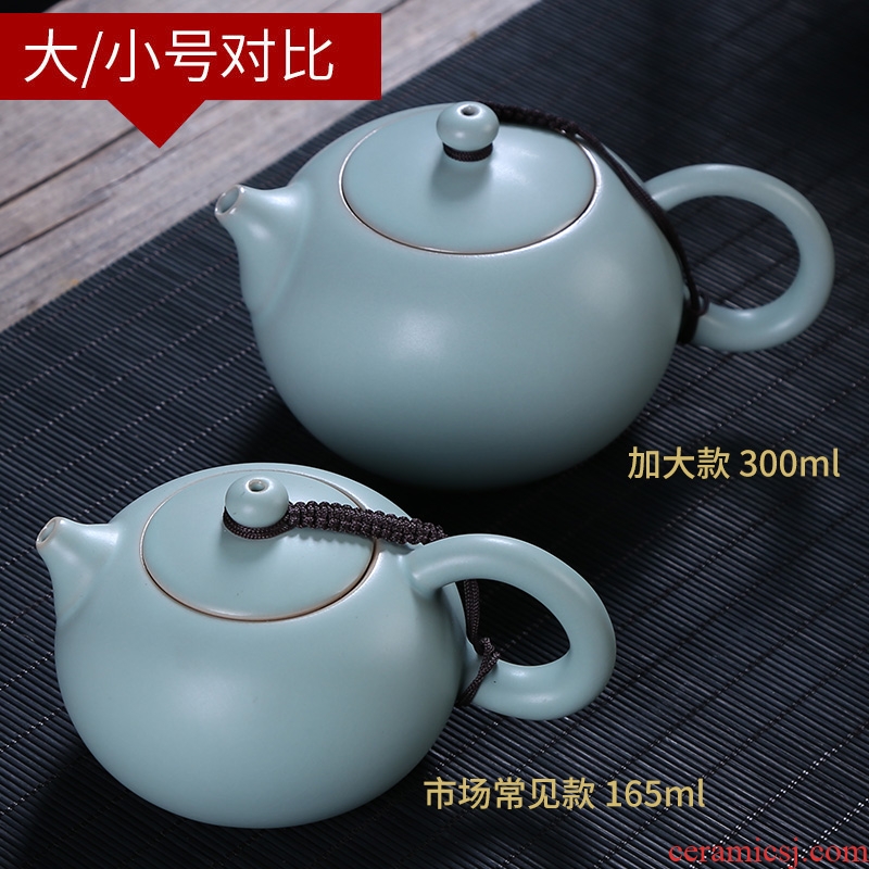 Your kiln manually start the teapot auspicious industry ceramic kung fu tea set for her single pot stone gourd ladle pot household porcelain teapot