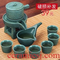 Four-walled yard single tureen lid ceramic tea cup bowl celadon flower tea set zero with three large jingdezhen porcelain