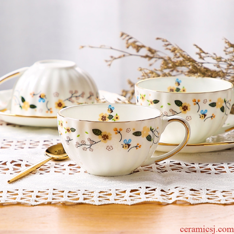 [directly] inky bone porcelain european-style coffee cups and saucers suit ceramic teapot tea cups in the afternoon