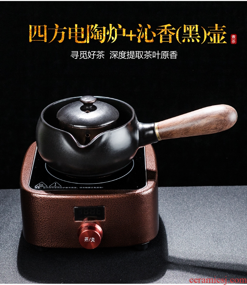 Bin, ceramic boiling tea ware black tea kettle side spend pot of Japanese teapot household electric heating electric TaoLu the teapot