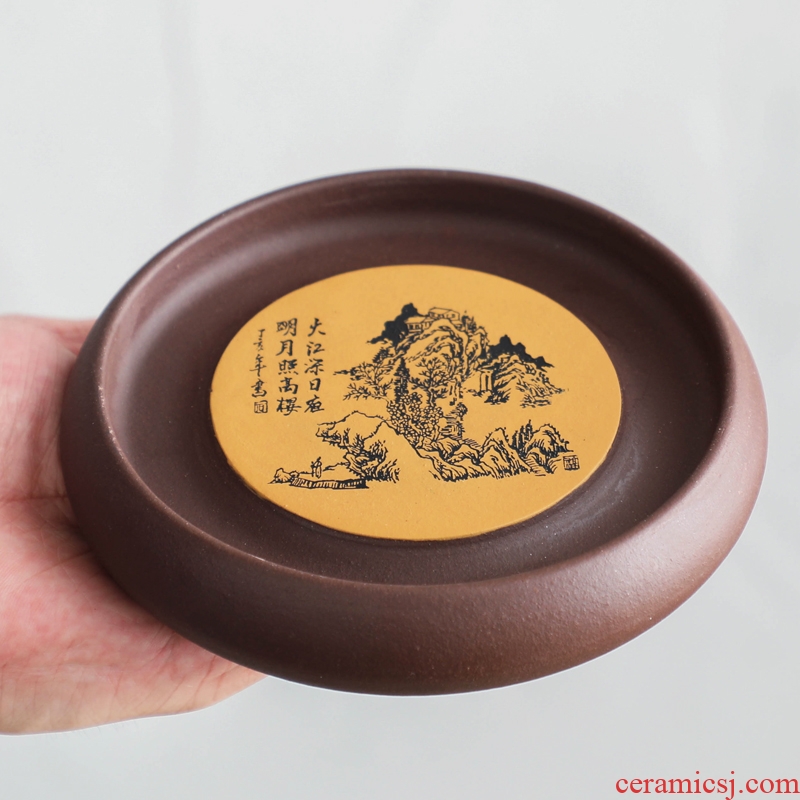 Bo yiu yixing are recommended on household ceramics kung fu tea accessories small dry bubble a pot mat pot saucer tray