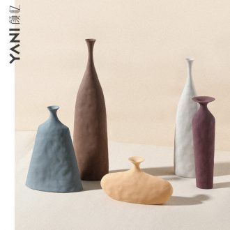 Nordic ins wind grain embryo ceramic vase wine home craft adornment art texture morandi example room