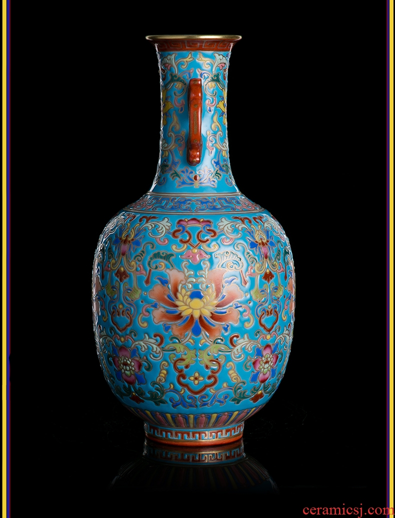 Better sealed kiln jingdezhen ceramic powder enamel vase hand-painted antique vase of porcelain of new Chinese style furnishing articles with the sitting room porcelain