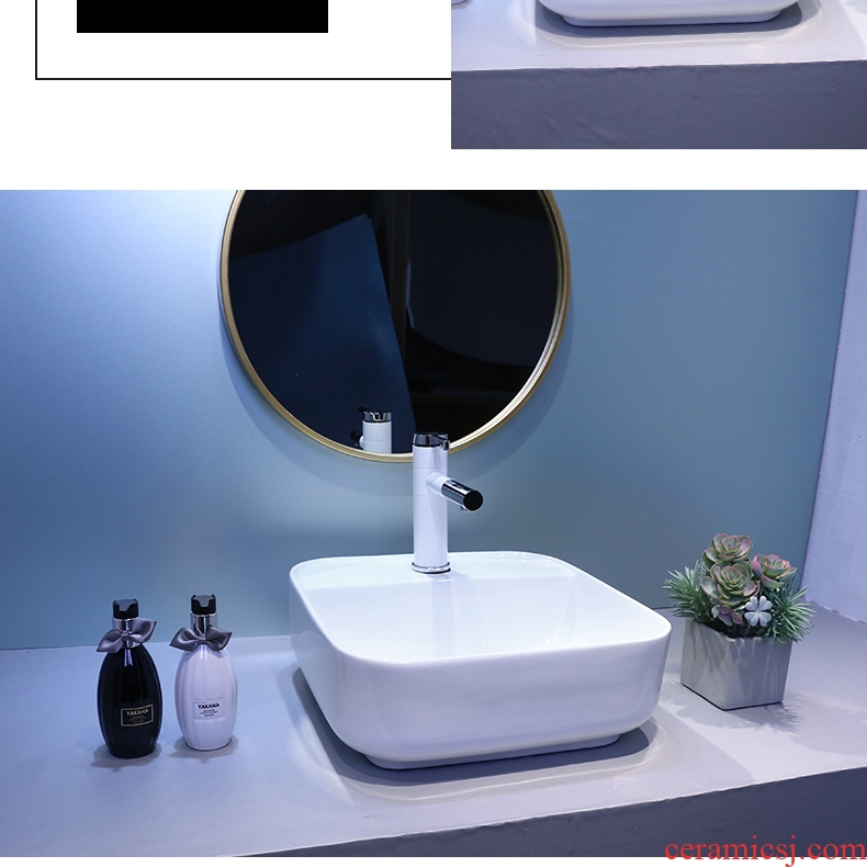 The stage basin sink ceramic lavatory toilet wash gargle circular art basin north European household basin