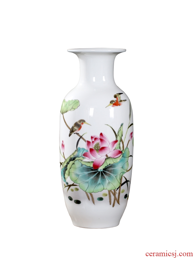 Jingdezhen Chinese pottery and porcelain vase sitting room place flower home wine ark adornment study craft vase