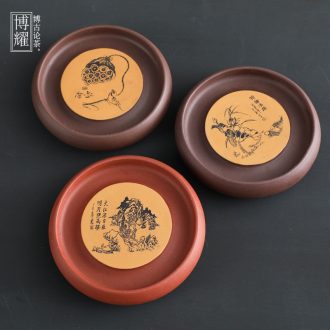 Bo yiu yixing are recommended on household ceramics kung fu tea accessories small dry bubble a pot mat pot saucer tray