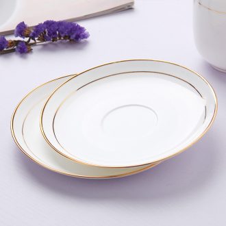 Bone porcelain saucer jingdezhen porcelain ceramic round phnom penh office cup insulation mat white cup