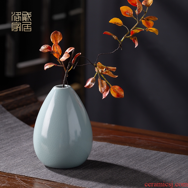 , your kiln cyan porcelain vase day contemporary and contracted flower ware jingdezhen tea flower decorations accessories