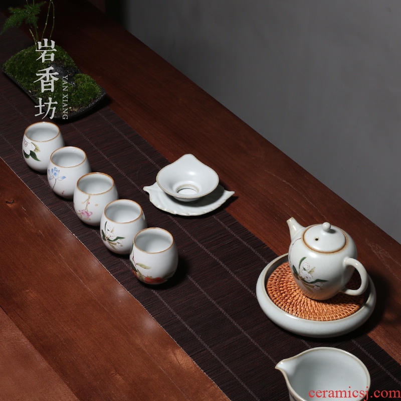 YanXiang fang your kiln open piece of archaize suit ceramic cups kung fu master sample tea cup gift box the tea sets
