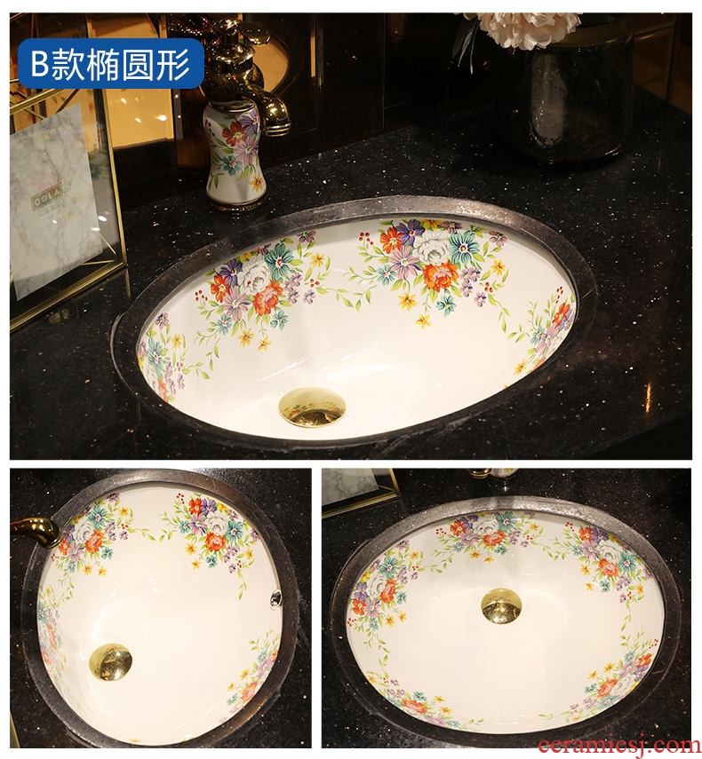 Gold cellnique undercounter lavabo that defend bath ceramic face basin bathroom sinks embedded home form sink