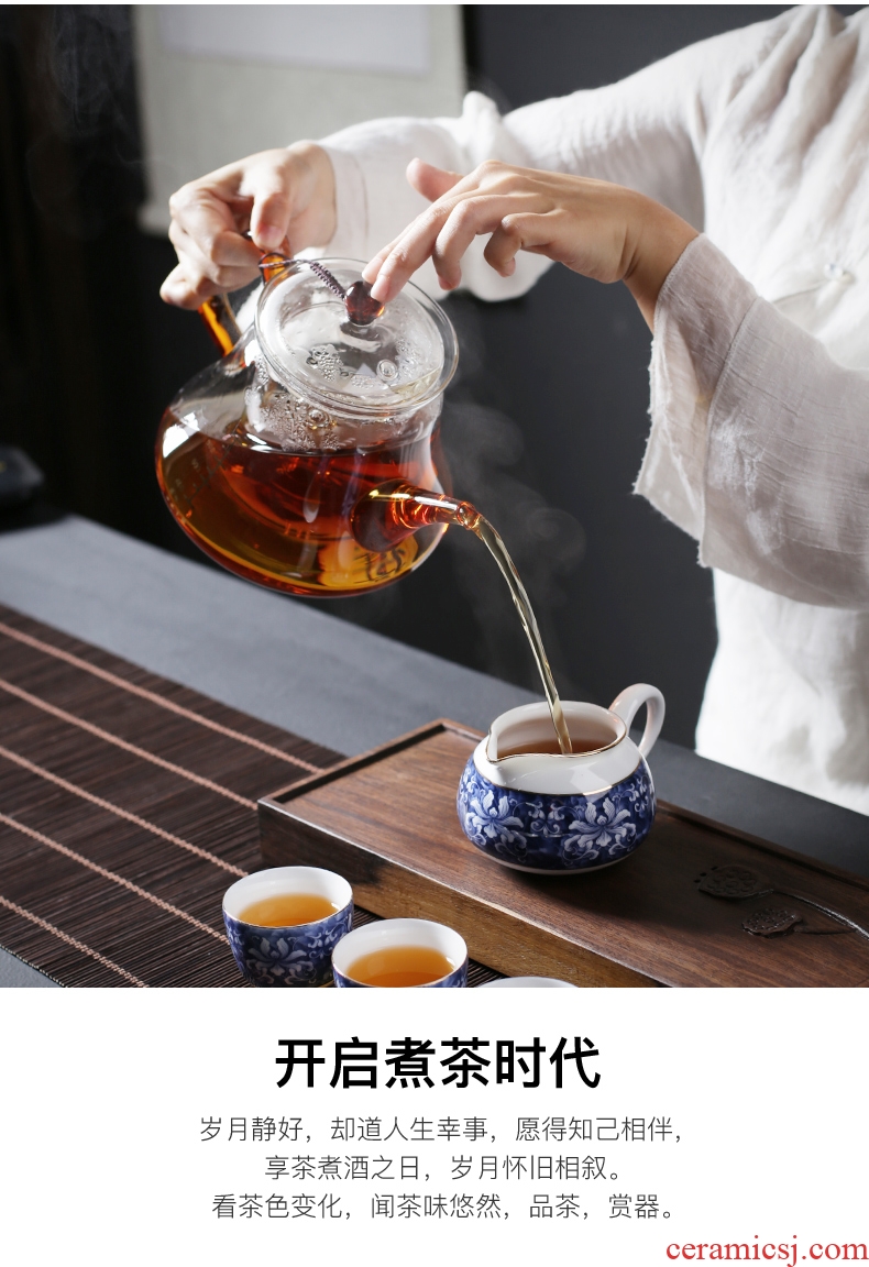 Is good source ceramics large the boiled tea, the electric TaoLu boiling tea stove heat-resistant glass pot of black tea tea home warm tea