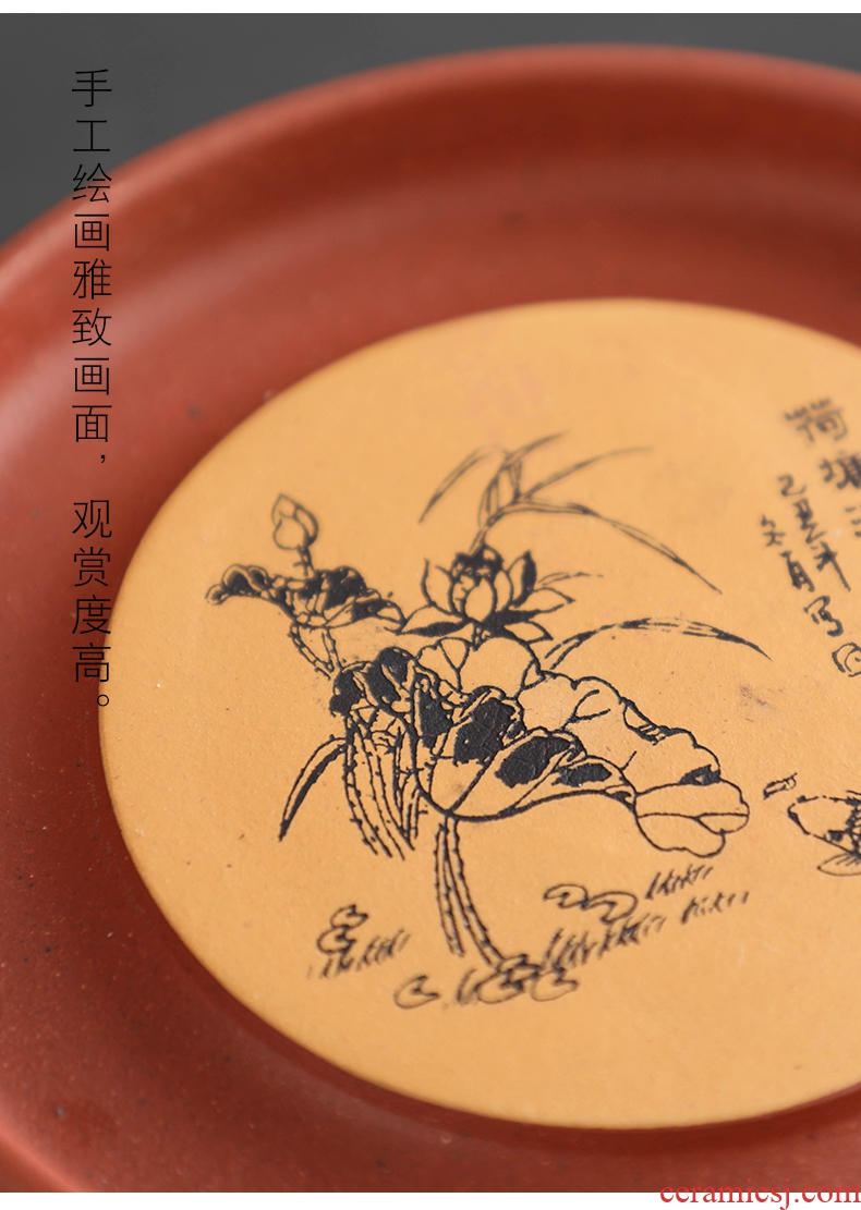 Bo yiu yixing are recommended on household ceramics kung fu tea accessories small dry bubble a pot mat pot saucer tray