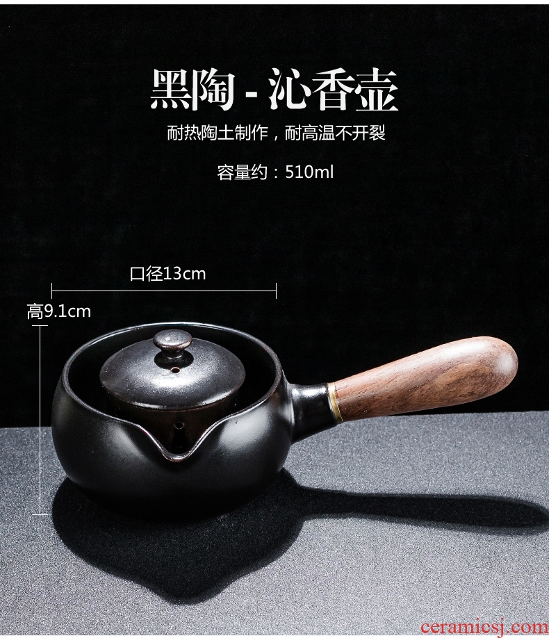 Bin, ceramic boiling tea ware black tea kettle side spend pot of Japanese teapot household electric heating electric TaoLu the teapot