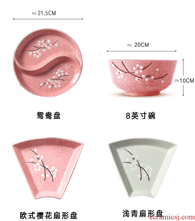 Jingdezhen ceramic 0 creative Japanese snack food put the home to eat hot pot platter tableware portfolio