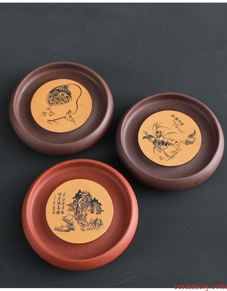 Bo yiu yixing are recommended on household ceramics kung fu tea accessories small dry bubble a pot mat pot saucer tray