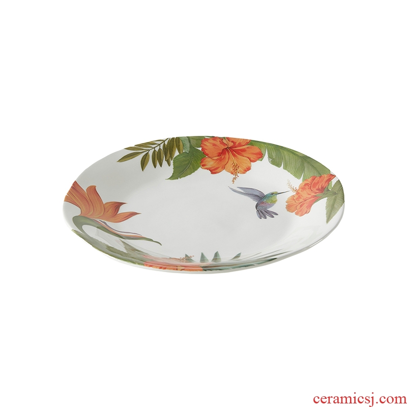 Harbor House, flower color tableware imported ceramic plate mark cup LIDS, bowl Hummingbird