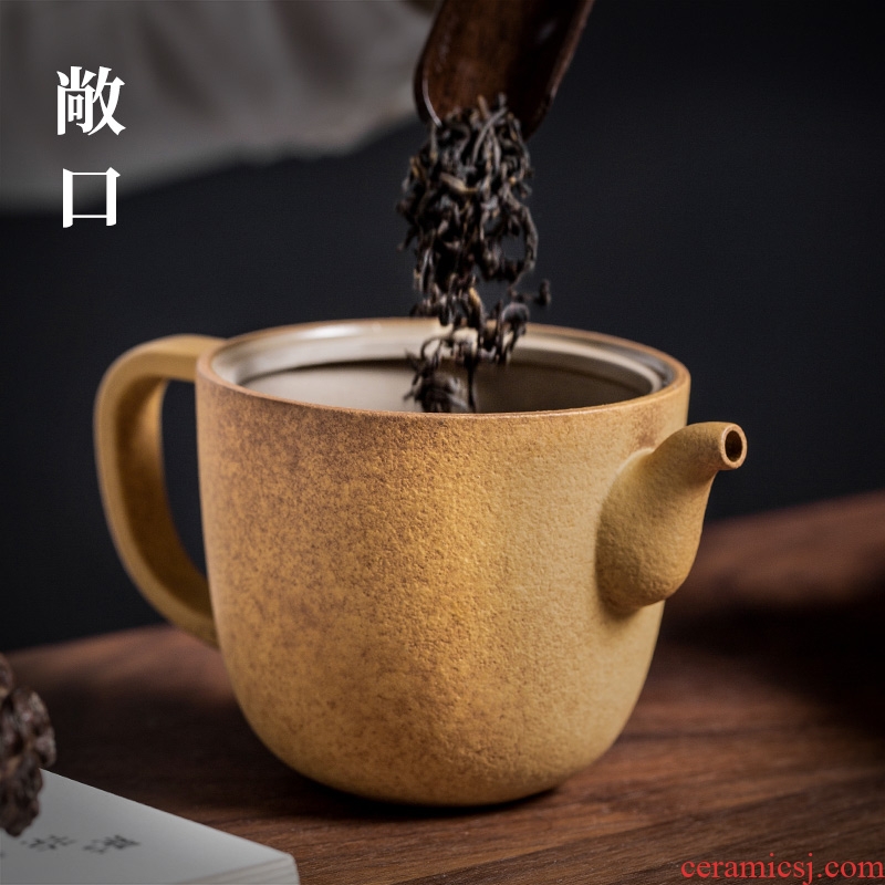 Ceramic teapot and hall office simple household filter teapot kung fu tea set modern small single pot of tea