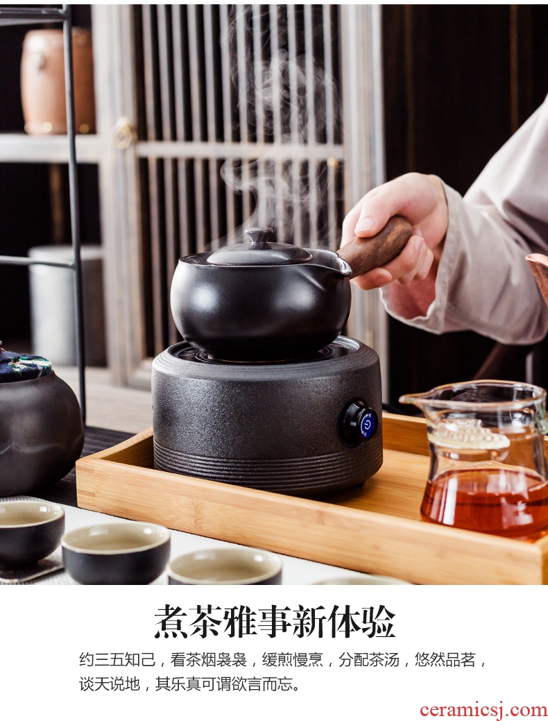 Bin, ceramic boiling tea ware black tea kettle side spend pot of Japanese teapot household electric heating electric TaoLu the teapot