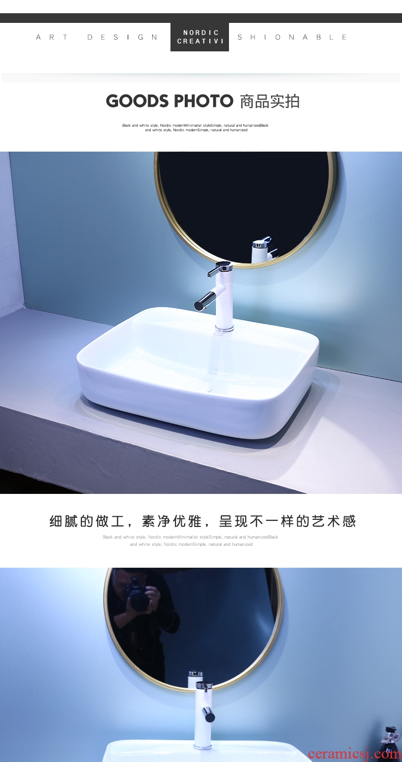 The stage basin sink ceramic lavatory toilet wash gargle circular art basin north European household basin