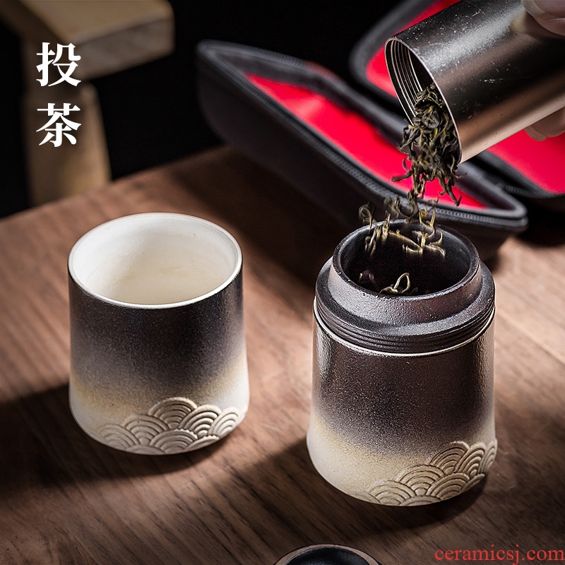 And hall of fame tea cup portable ceramic cups concentric cup creative travel tea set easy crack a cup of tea