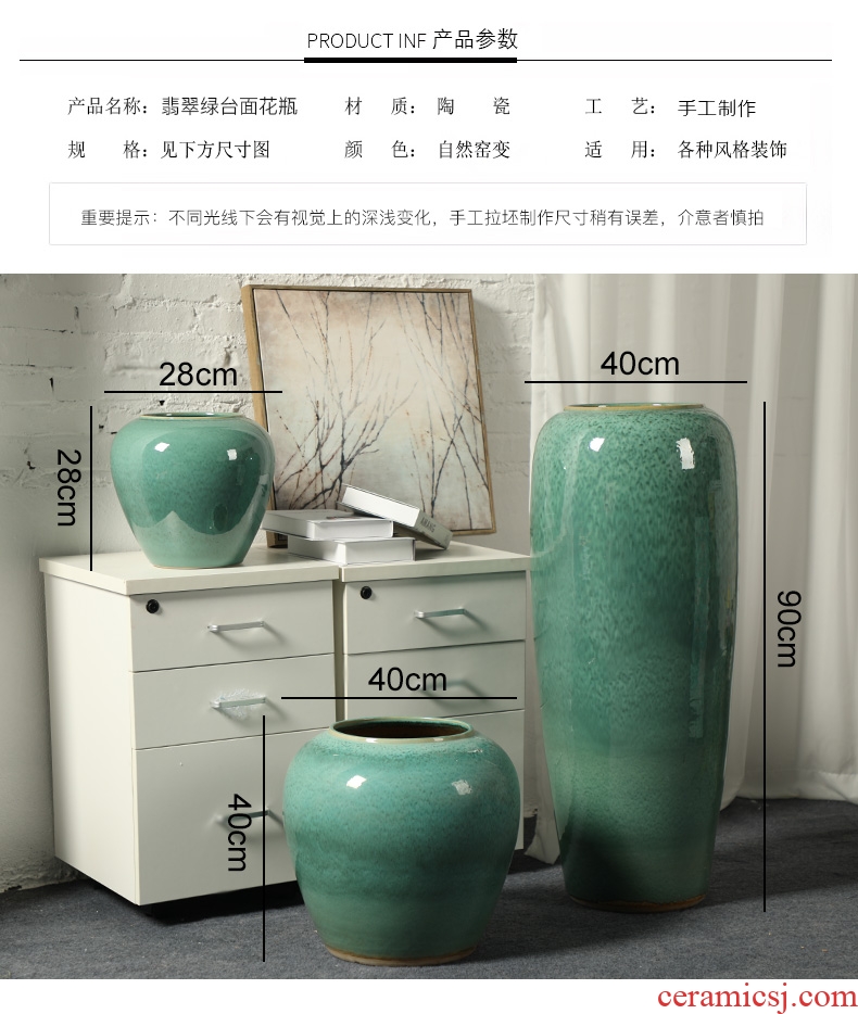 American ceramic dry vase creative flower arrangement is restoring ancient ways to decorate household act the role ofing is tasted contracted and contemporary European furnishing articles in the living room