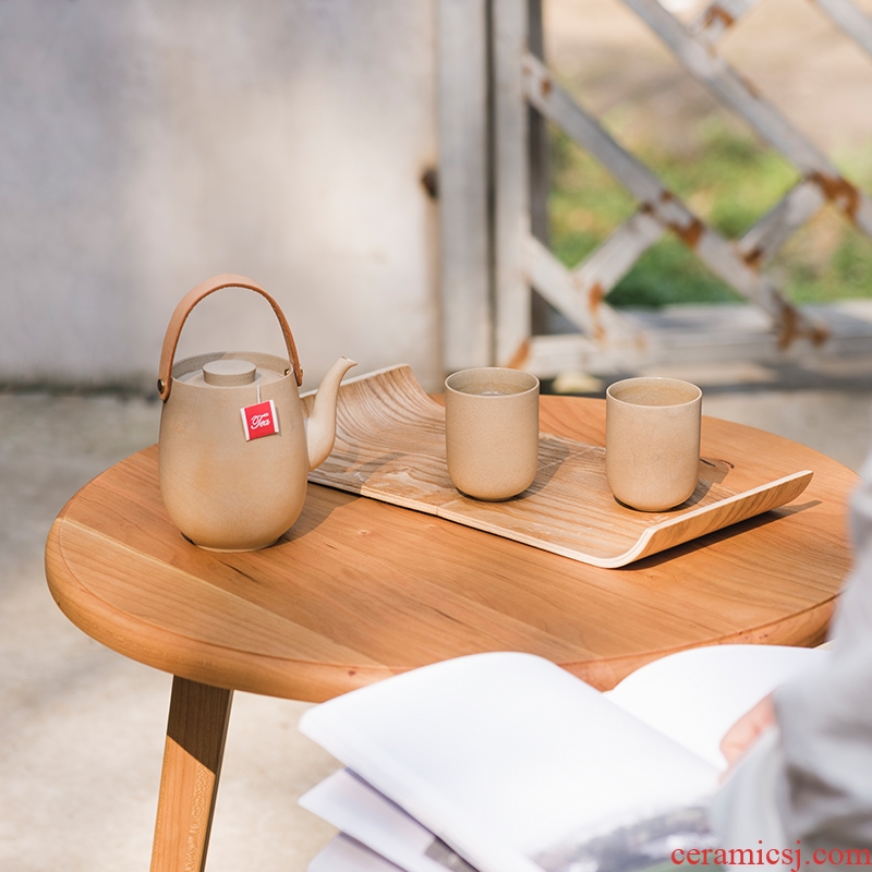 Jingdezhen small pure and fresh and kung fu home a pot of two cups of tea sets tea ceramics with tray travel gift boxes