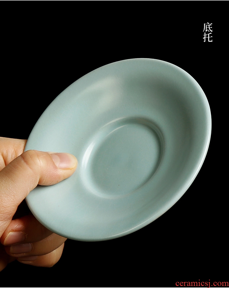 Tea seed your kiln tureen start to keep ice crack kung fu tea set ceramic three cup large bowl to bowl