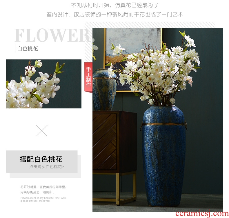 Dew retro ceramic vase of large living room TV ark opportunely dry flower vase household archaized decorations furnishing articles