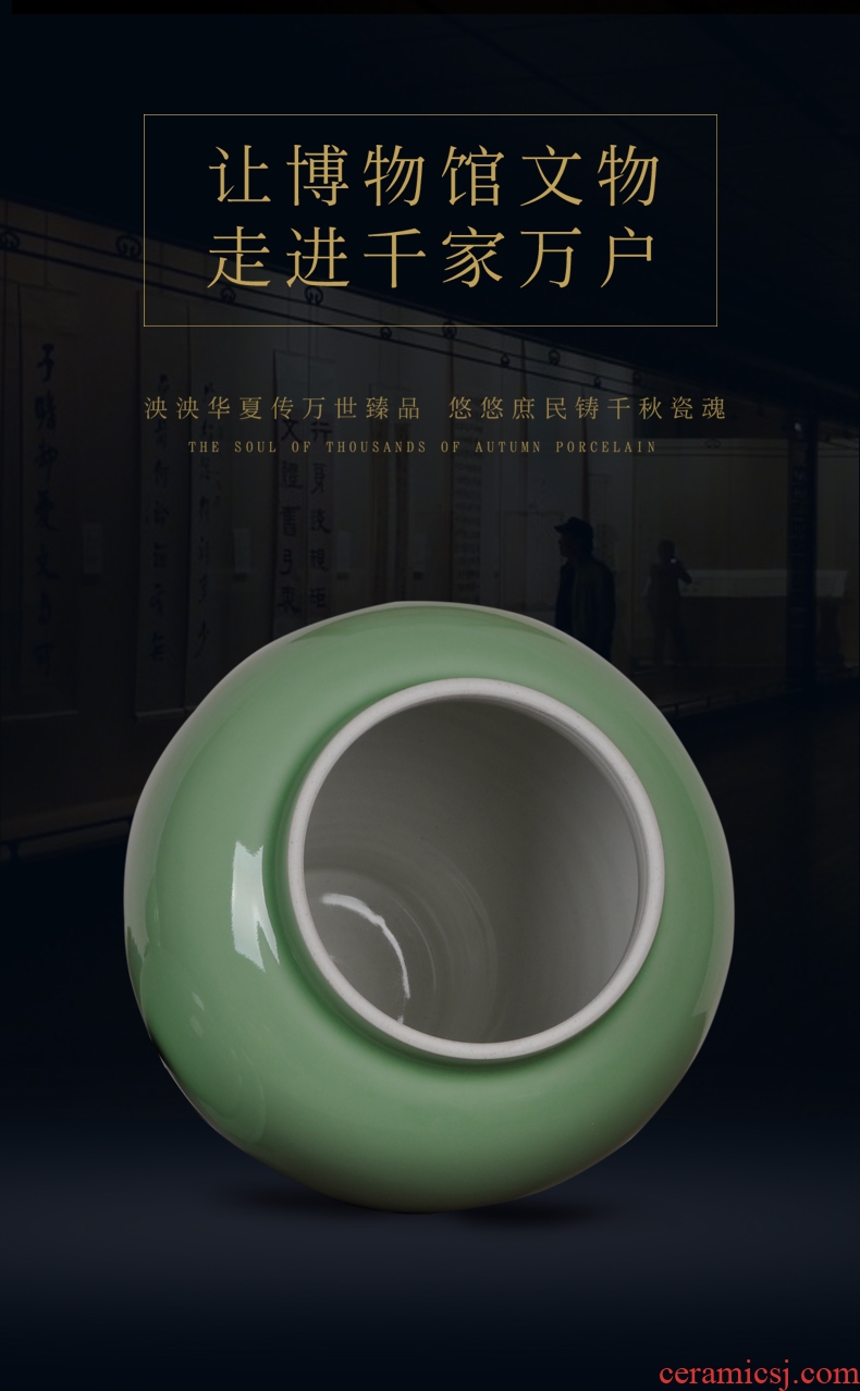 Scene, jingdezhen ceramics glaze color general crack tank storage tank home sitting room kitchen furnishing articles