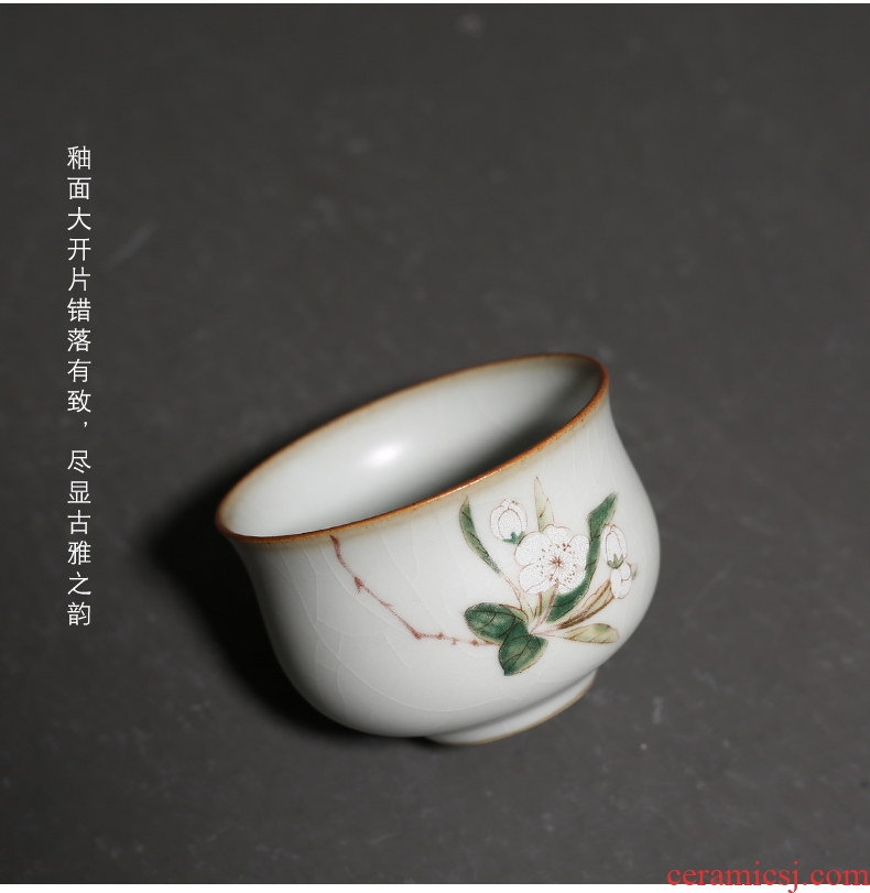 YanXiang lane which open the slice your kiln sample tea cup ceramic kung fu tea set persimmon cup single cup home restoring ancient ways