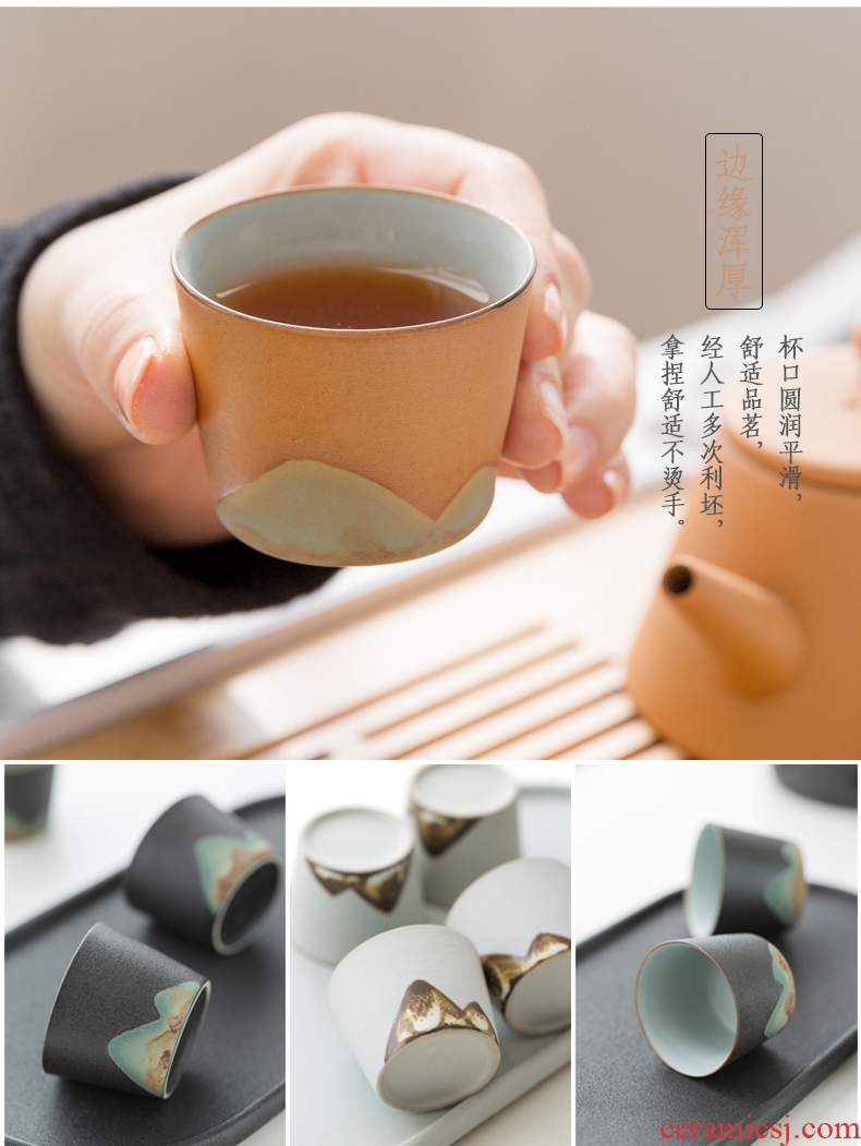 Yipin thousand hall tea service office suit household contracted sitting room teapot teacup tea ceramic kung fu tea set