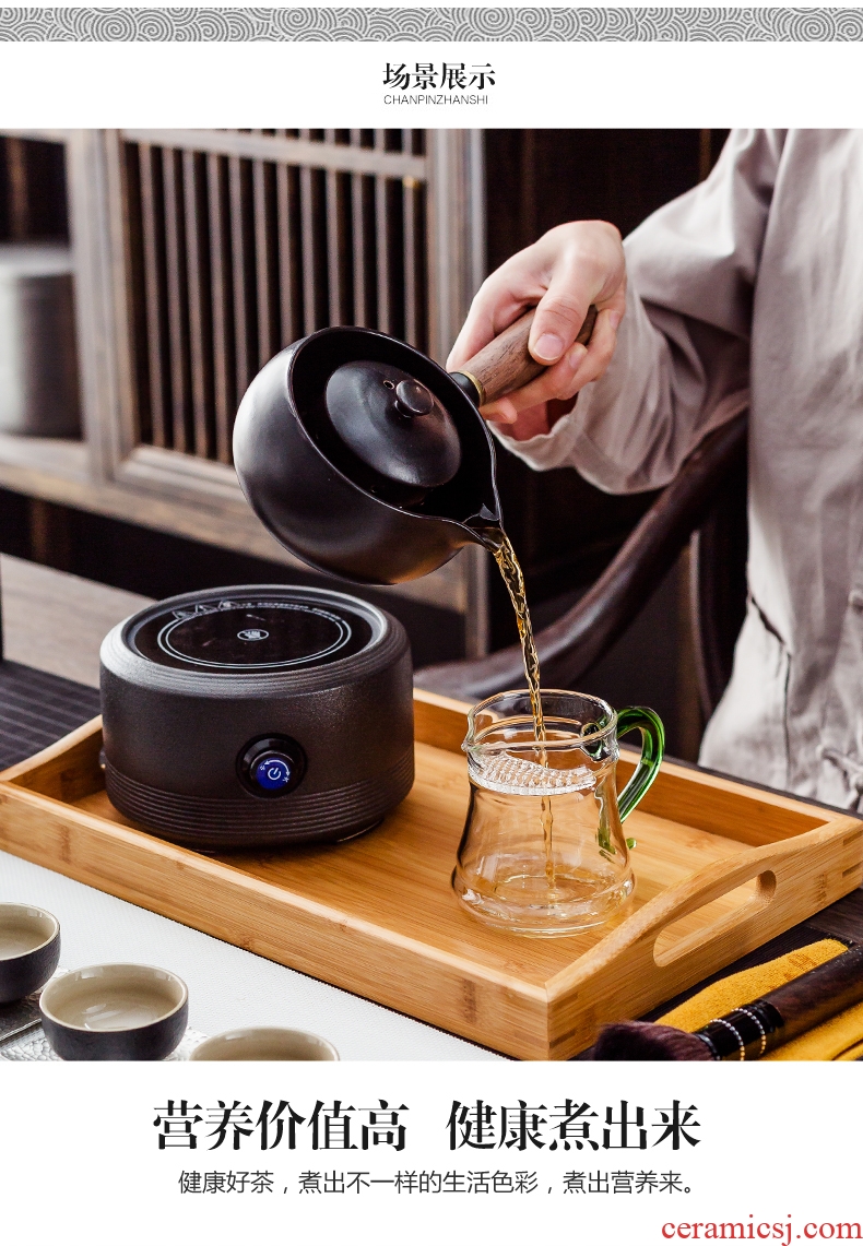 Bin, ceramic boiling tea ware black tea kettle side spend pot of Japanese teapot household electric heating electric TaoLu the teapot