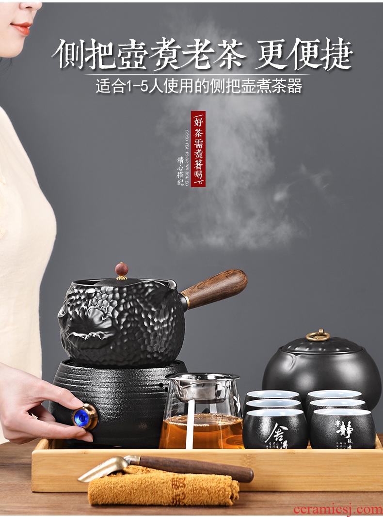 It still fang ceramic tea stove cooking the boiling pot of tea, the electric TaoLu home side pot suit black tea pu-erh tea