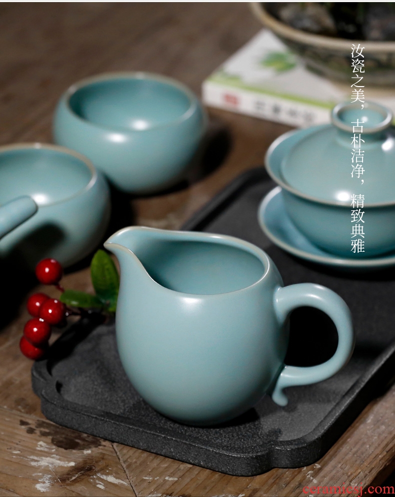 Chrysanthemum patterns beauty tea sea blue your kiln fair handmade ceramic tea cup and a cup of tea tea set a single cent