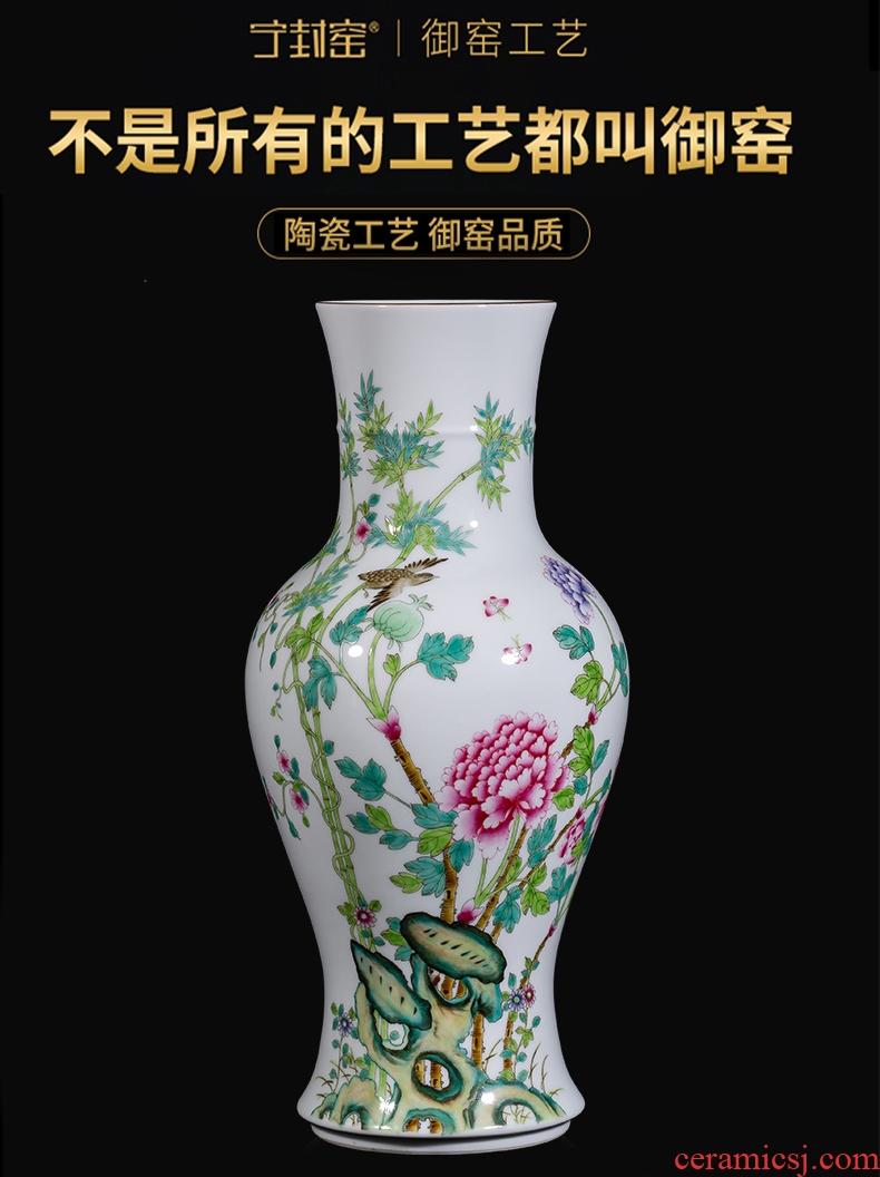 Better sealed kiln jingdezhen ceramics from archaize sitting room of Chinese style furnishing articles large sitting room vase household porcelain of goddess of mercy bottle